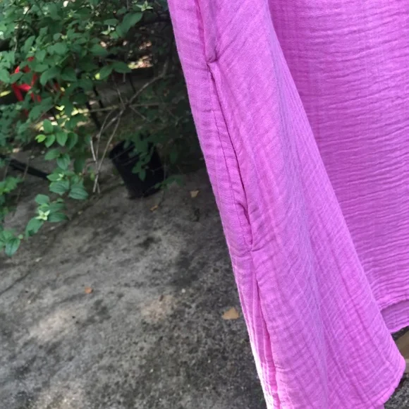 Time & Tru- PINK TEXTURED COTTON DRESS- Size- XL- NWOT - Picture 5 of 7